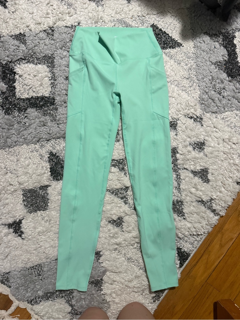 Zenana Outfitters Mint Green High-Waist Active Leggings
